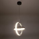 GLOBOSTAR® ALICE 61055 Μοντέρνο Κρεμαστό Φωτιστικό Οροφής LED 20W 2400lm 300° AC 220-240V IP20 Ρυθμιζόμενο Λευκό CCT με On/Off 2700K/4500K/6000K - Lumileds SMD Chip - Μαύρο Ματ - Μ25 x Π22 x Υ25cm - 3 Χρόνια Εγγύηση - Image 10