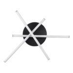 GLOBOSTAR® DRACO 61093 Μοντέρνο Φωτιστικό Οροφής LED 45W 5535lm 120° AC 220-240V IP20 Ρυθμιζόμενο Λευκό CCT με Χειριστήριο από 2700K έως 6000K Dimmable - Lumileds SMD Chip - Μαύρο Ματ - Μ50 x Π50 x Υ11cm - 3 Χρόνια Εγγύηση - Image 6