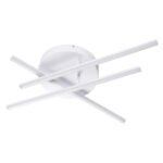 GLOBOSTAR® DRACO 61094 Μοντέρνο Φωτιστικό Οροφής LED 45W 5535lm 120° AC 220-240V IP20 Ρυθμιζόμενο Λευκό CCT με Χειριστήριο από 2700K έως 6000K Dimmable - Lumileds SMD Chip - Λευκό Ματ - Μ50 x Π50 x Υ11cm - 3 Χρόνια Εγγύηση - Image 3