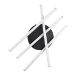 GLOBOSTAR® DRACO 61095 Μοντέρνο Φωτιστικό Οροφής LED 60W 7380lm 120° AC 220-240V IP20 Ρυθμιζόμενο Λευκό CCT με Χειριστήριο από 2700K έως 6000K Dimmable - Lumileds SMD Chip - Μαύρο Ματ - Μ60 x Π60 x Υ11cm - 3 Χρόνια Εγγύηση - Image 5