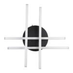 GLOBOSTAR® DRACO 61095 Μοντέρνο Φωτιστικό Οροφής LED 60W 7380lm 120° AC 220-240V IP20 Ρυθμιζόμενο Λευκό CCT με Χειριστήριο από 2700K έως 6000K Dimmable - Lumileds SMD Chip - Μαύρο Ματ - Μ60 x Π60 x Υ11cm - 3 Χρόνια Εγγύηση - Image 8