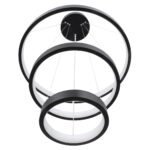 GLOBOSTAR® NEMESIS TRIO 61167 Μοντέρνο Κρεμαστό Φωτιστικό Οροφής LED 100W 12123lm 360° AC 220-240V IP20 Ρυθμιζόμενο Λευκό CCT με Χειριστήριο από 2700K έως 6000K Dimmable - Lumileds SMD Chip - Μαύρο Ματ - Μ60 x Π60 x Υ60cm - 3 Χρόνια Εγγύηση - Image 5