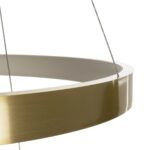 GLOBOSTAR® NEMESIS TRIO 61169 Μοντέρνο Κρεμαστό Φωτιστικό Οροφής LED 100W 12123lm 360° AC 220-240V IP20 Ρυθμιζόμενο Λευκό CCT με Χειριστήριο από 2700K έως 6000K Dimmable - Lumileds SMD Chip - Χρυσό Βούρτσας - Μ60 x Π60 x Υ60cm - 3 Χρόνια Εγγύηση - Image 7