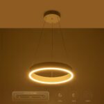 GLOBOSTAR® VENOM 61174 Μοντέρνο Κρεμαστό Φωτιστικό Οροφής LED 30W 3513lm 120° AC 220-240V IP20 Ρυθμιζόμενο Λευκό CCT με Χειριστήριο από 2700K έως 6000K Dimmable - Lumileds SMD Chip - Λευκό Ματ - Μ40 x Π40 x Υ6.5cm - 3 Χρόνια Εγγύηση - Image 11