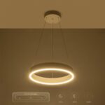 GLOBOSTAR® VENOM 61174 Μοντέρνο Κρεμαστό Φωτιστικό Οροφής LED 30W 3513lm 120° AC 220-240V IP20 Ρυθμιζόμενο Λευκό CCT με Χειριστήριο από 2700K έως 6000K Dimmable - Lumileds SMD Chip - Λευκό Ματ - Μ40 x Π40 x Υ6.5cm - 3 Χρόνια Εγγύηση - Image 12