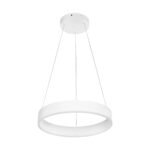 GLOBOSTAR® VENOM 61174 Μοντέρνο Κρεμαστό Φωτιστικό Οροφής LED 30W 3513lm 120° AC 220-240V IP20 Ρυθμιζόμενο Λευκό CCT με Χειριστήριο από 2700K έως 6000K Dimmable - Lumileds SMD Chip - Λευκό Ματ - Μ40 x Π40 x Υ6.5cm - 3 Χρόνια Εγγύηση - Image 3