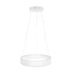 GLOBOSTAR® VENOM 61174 Μοντέρνο Κρεμαστό Φωτιστικό Οροφής LED 30W 3513lm 120° AC 220-240V IP20 Ρυθμιζόμενο Λευκό CCT με Χειριστήριο από 2700K έως 6000K Dimmable - Lumileds SMD Chip - Λευκό Ματ - Μ40 x Π40 x Υ6.5cm - 3 Χρόνια Εγγύηση - Image 5