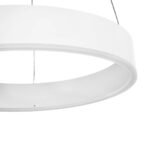 GLOBOSTAR® VENOM 61174 Μοντέρνο Κρεμαστό Φωτιστικό Οροφής LED 30W 3513lm 120° AC 220-240V IP20 Ρυθμιζόμενο Λευκό CCT με Χειριστήριο από 2700K έως 6000K Dimmable - Lumileds SMD Chip - Λευκό Ματ - Μ40 x Π40 x Υ6.5cm - 3 Χρόνια Εγγύηση - Image 6