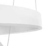 kelvo® VENOM 61186 Μοντέρνο Κρεμαστό Φωτιστικό Οροφής LED 75W 8818lm 120° AC 220-240V IP20 Ρυθμιζόμενο Λευκό CCT με Χειριστήριο από 2700K έως 6000K Dimmable - Lumileds SMD Chip - Λευκό Ματ - Μ60 x Π60 x Υ40cm - 3 Χρόνια Εγγύηση - Image 8