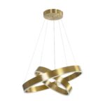 kelvo® VENOM 61187 Μοντέρνο Κρεμαστό Φωτιστικό Οροφής LED 75W 8818lm 120° AC 220-240V IP20 Ρυθμιζόμενο Λευκό CCT με Χειριστήριο από 2700K έως 6000K Dimmable - Lumileds SMD Chip - Χρυσό Βούρτσας - Μ60 x Π60 x Υ40cm - 3 Χρόνια Εγγύηση - Image 6