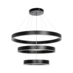 kelvo® VENOM 61188-DECO Μοντέρνο Κρεμαστό Φωτιστικό Οροφής LED 120W 14158lm 120° AC 220-240V IP20 Ρυθμιζόμενο Λευκό CCT με Χειριστήριο από 2700K έως 6000K Dimmable - Lumileds SMD Chip - Μαύρο Ματ - Μ80 x Π80 x Υ60cm - 3 Χρόνια Εγγύηση - Image 5