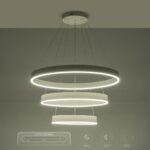 kelvo® VENOM 61189 Μοντέρνο Κρεμαστό Φωτιστικό Οροφής LED 120W 14158lm 120° AC 220-240V IP20 Ρυθμιζόμενο Λευκό CCT με Χειριστήριο από 2700K έως 6000K Dimmable - Lumileds SMD Chip - Λευκό Ματ - Μ80 x Π80 x Υ60cm - 3 Χρόνια Εγγύηση - Image 15