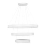 kelvo® VENOM 61189 Μοντέρνο Κρεμαστό Φωτιστικό Οροφής LED 120W 14158lm 120° AC 220-240V IP20 Ρυθμιζόμενο Λευκό CCT με Χειριστήριο από 2700K έως 6000K Dimmable - Lumileds SMD Chip - Λευκό Ματ - Μ80 x Π80 x Υ60cm - 3 Χρόνια Εγγύηση - Image 4