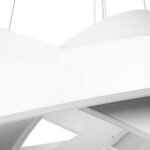 kelvo® VENOM 61189 Μοντέρνο Κρεμαστό Φωτιστικό Οροφής LED 120W 14158lm 120° AC 220-240V IP20 Ρυθμιζόμενο Λευκό CCT με Χειριστήριο από 2700K έως 6000K Dimmable - Lumileds SMD Chip - Λευκό Ματ - Μ80 x Π80 x Υ60cm - 3 Χρόνια Εγγύηση - Image 7