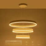 kelvo® VENOM 61189-DECO Μοντέρνο Κρεμαστό Φωτιστικό Οροφής LED 120W 14158lm 120° AC 220-240V IP20 Ρυθμιζόμενο Λευκό CCT με Χειριστήριο από 2700K έως 6000K Dimmable - Lumileds SMD Chip - Λευκό Ματ - Μ80 x Π80 x Υ60cm - 3 Χρόνια Εγγύηση - Image 13