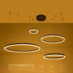 kelvo® VENOM 61191 Μοντέρνο Κρεμαστό Φωτιστικό Οροφής LED 150W 17659lm 120° AC 220-240V IP20 Ρυθμιζόμενο Λευκό CCT με Χειριστήριο από 2700K έως 6000K Dimmable - Lumileds SMD Chip - Μαύρο Ματ - Μ150 x Π90 x Υ60cm - 3 Χρόνια Εγγύηση - Image 11