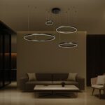 kelvo® VENOM 61191 Μοντέρνο Κρεμαστό Φωτιστικό Οροφής LED 150W 17659lm 120° AC 220-240V IP20 Ρυθμιζόμενο Λευκό CCT με Χειριστήριο από 2700K έως 6000K Dimmable - Lumileds SMD Chip - Μαύρο Ματ - Μ150 x Π90 x Υ60cm - 3 Χρόνια Εγγύηση - Image 2