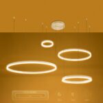 kelvo® VENOM 61192 Μοντέρνο Κρεμαστό Φωτιστικό Οροφής LED 150W 17659lm 120° AC 220-240V IP20 Ρυθμιζόμενο Λευκό CCT με Χειριστήριο από 2700K έως 6000K Dimmable - Lumileds SMD Chip - Λευκό Ματ - Μ150 x Π90 x Υ60cm - 3 Χρόνια Εγγύηση - Image 11