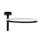 GLOBOSTAR® VERONA 61220 Μοντέρνο Φωτιστικό Οροφής LED 24W 2688lm 360° AC 220-240V IP20 Ρυθμιζόμενο Λευκό CCT με On/Off 2700K/4500K/6000K - Lumileds SMD Chip - Μαύρο Ματ - Μ40 x Π40 x Υ23cm - 3 Χρόνια Εγγύηση - Image 4