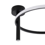 GLOBOSTAR® VERONA 61220 Μοντέρνο Φωτιστικό Οροφής LED 24W 2688lm 360° AC 220-240V IP20 Ρυθμιζόμενο Λευκό CCT με On/Off 2700K/4500K/6000K - Lumileds SMD Chip - Μαύρο Ματ - Μ40 x Π40 x Υ23cm - 3 Χρόνια Εγγύηση - Image 6