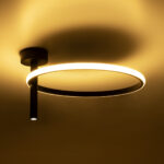 GLOBOSTAR® VERONA 61220 Μοντέρνο Φωτιστικό Οροφής LED 24W 2688lm 360° AC 220-240V IP20 Ρυθμιζόμενο Λευκό CCT με On/Off 2700K/4500K/6000K - Lumileds SMD Chip - Μαύρο Ματ - Μ40 x Π40 x Υ23cm - 3 Χρόνια Εγγύηση - Image 7