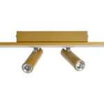 GLOBOSTAR® BARETTI 61228 Μοντέρνο Φωτιστικό Οροφής LED 24W 2688lm 160° & 45° AC 220-240V IP20 Ρυθμιζόμενο Λευκό CCT με On/Off 2700K/4500K/6000K - Lumileds SMD Chip - Χρυσό - Μ80 x Π5 x Υ15cm - 3 Χρόνια Εγγύηση - Image 7