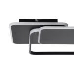 GLOBOSTAR® SQUARO 61231 Μοντέρνο Φωτιστικό Οροφής LED 75W 8400lm 360° AC 220-240V IP20 Ρυθμιζόμενο Λευκό CCT με Χειριστήριο από 2700K έως 6000K Dimmable - Lumileds SMD Chip - Μαύρο Ματ - Μ48.5 x Π51 x Υ9cm - 3 Χρόνια Εγγύηση - Image 6