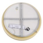 GLOBOSTAR® SALEM 61235 Μοντέρνο Φωτιστικό Οροφής LED 75W 8625lm 120° AC 220-240V IP20 Ρυθμιζόμενο Λευκό CCT με Χειριστήριο από 2700K έως 6000K Dimmable - Lumileds SMD Chip - Χρυσό - Μ45 x Π45 x Υ8.5cm - 3 Χρόνια Εγγύηση - Image 6