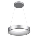 GLOBOSTAR® SALEM 61242 Μοντέρνο Κρεμαστό Φωτιστικό Οροφής LED 75W 8625lm 120° AC 220-240V IP20 Ρυθμιζόμενο Λευκό CCT με Χειριστήριο από 2700K έως 6000K Dimmable - Lumileds SMD Chip - Γκρι - Μ45 x Π45 x Υ7cm - 3 Χρόνια Εγγύηση - Image 3