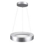 GLOBOSTAR® SALEM 61242 Μοντέρνο Κρεμαστό Φωτιστικό Οροφής LED 75W 8625lm 120° AC 220-240V IP20 Ρυθμιζόμενο Λευκό CCT με Χειριστήριο από 2700K έως 6000K Dimmable - Lumileds SMD Chip - Γκρι - Μ45 x Π45 x Υ7cm - 3 Χρόνια Εγγύηση - Image 5