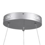 GLOBOSTAR® SALEM 61242 Μοντέρνο Κρεμαστό Φωτιστικό Οροφής LED 75W 8625lm 120° AC 220-240V IP20 Ρυθμιζόμενο Λευκό CCT με Χειριστήριο από 2700K έως 6000K Dimmable - Lumileds SMD Chip - Γκρι - Μ45 x Π45 x Υ7cm - 3 Χρόνια Εγγύηση - Image 7