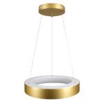 GLOBOSTAR® SALEM 61243 Μοντέρνο Κρεμαστό Φωτιστικό Οροφής LED 75W 8625lm 120° AC 220-240V IP20 Ρυθμιζόμενο Λευκό CCT με Χειριστήριο από 2700K έως 6000K Dimmable - Lumileds SMD Chip - Χρυσό - Μ45 x Π45 x Υ7cm - 3 Χρόνια Εγγύηση - Image 5