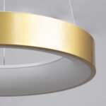 GLOBOSTAR® SALEM 61243 Μοντέρνο Κρεμαστό Φωτιστικό Οροφής LED 75W 8625lm 120° AC 220-240V IP20 Ρυθμιζόμενο Λευκό CCT με Χειριστήριο από 2700K έως 6000K Dimmable - Lumileds SMD Chip - Χρυσό - Μ45 x Π45 x Υ7cm - 3 Χρόνια Εγγύηση - Image 6