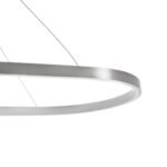 GLOBOSTAR® BOLIVAR 61273 Μοντέρνο Κρεμαστό Φωτιστικό Οροφής LED 54W 6210lm 360° AC 220-240V IP20 Ρυθμιζόμενο Λευκό CCT με Χειριστήριο από 2700K έως 6000K Dimmable - Lumileds SMD Chip - Νίκελ Βούρτσας - Μ120 x Π30 x Υ2cm - 3 Χρόνια Εγγύηση - Image 6