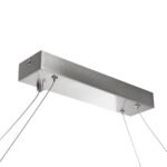 GLOBOSTAR® BOLIVAR 61273 Μοντέρνο Κρεμαστό Φωτιστικό Οροφής LED 54W 6210lm 360° AC 220-240V IP20 Ρυθμιζόμενο Λευκό CCT με Χειριστήριο από 2700K έως 6000K Dimmable - Lumileds SMD Chip - Νίκελ Βούρτσας - Μ120 x Π30 x Υ2cm - 3 Χρόνια Εγγύηση - Image 7