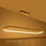 GLOBOSTAR® BOLIVAR 61273 Μοντέρνο Κρεμαστό Φωτιστικό Οροφής LED 54W 6210lm 360° AC 220-240V IP20 Ρυθμιζόμενο Λευκό CCT με Χειριστήριο από 2700K έως 6000K Dimmable - Lumileds SMD Chip - Νίκελ Βούρτσας - Μ120 x Π30 x Υ2cm - 3 Χρόνια Εγγύηση - Image 9