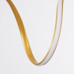 GLOBOSTAR® SPIRALE 61286 Μοντέρνο Κρεμαστό Φωτιστικό Οροφής LED 75W 8400lm 300° AC 220-240V IP20 Ρυθμιζόμενο Λευκό CCT με Χειριστήριο από 2700K έως 6000K Dimmable - Lumileds SMD Chip - Χρυσό Βούρτσας - Μ72 x Π25 x Υ30cm - 3 Χρόνια Εγγύηση - Image 6