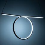 GLOBOSTAR® ROME 61294 Μοντέρνο Κρεμαστό Φωτιστικό Οροφής LED 24W 2640lm 200° AC 220-240V IP20 Ρυθμιζόμενο Λευκό CCT με On/Off 2700K/4500K/6000K - Lumileds SMD Chip - Μαύρο Ματ - Μ65.5 x Π4 x Υ33cm - 3 Χρόνια Εγγύηση - Image 13