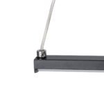 GLOBOSTAR® ROME 61294 Μοντέρνο Κρεμαστό Φωτιστικό Οροφής LED 24W 2640lm 200° AC 220-240V IP20 Ρυθμιζόμενο Λευκό CCT με On/Off 2700K/4500K/6000K - Lumileds SMD Chip - Μαύρο Ματ - Μ65.5 x Π4 x Υ33cm - 3 Χρόνια Εγγύηση - Image 9