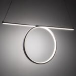 GLOBOSTAR® ROME 61295 Μοντέρνο Κρεμαστό Φωτιστικό Οροφής LED 24W 2640lm 200° AC 220-240V IP20 Ρυθμιζόμενο Λευκό CCT με On/Off 2700K/4500K/6000K - Lumileds SMD Chip - Λευκό Ματ - Μ65.5 x Π4 x Υ33cm - 3 Χρόνια Εγγύηση - Image 12