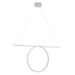 GLOBOSTAR® ROME 61295 Μοντέρνο Κρεμαστό Φωτιστικό Οροφής LED 24W 2640lm 200° AC 220-240V IP20 Ρυθμιζόμενο Λευκό CCT με On/Off 2700K/4500K/6000K - Lumileds SMD Chip - Λευκό Ματ - Μ65.5 x Π4 x Υ33cm - 3 Χρόνια Εγγύηση - Image 3