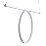 GLOBOSTAR® ROME 61295 Μοντέρνο Κρεμαστό Φωτιστικό Οροφής LED 24W 2640lm 200° AC 220-240V IP20 Ρυθμιζόμενο Λευκό CCT με On/Off 2700K/4500K/6000K - Lumileds SMD Chip - Λευκό Ματ - Μ65.5 x Π4 x Υ33cm - 3 Χρόνια Εγγύηση - Image 7