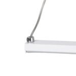 GLOBOSTAR® ROME 61295 Μοντέρνο Κρεμαστό Φωτιστικό Οροφής LED 24W 2640lm 200° AC 220-240V IP20 Ρυθμιζόμενο Λευκό CCT με On/Off 2700K/4500K/6000K - Lumileds SMD Chip - Λευκό Ματ - Μ65.5 x Π4 x Υ33cm - 3 Χρόνια Εγγύηση - Image 9