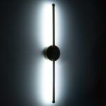 GLOBOSTAR® DIADEM 61329 Μοντέρνο Φωτιστικό Τοίχου - Απλίκα LED 9W 1080lm 120° AC 220-240V IP20 Ρυθμιζόμενο Λευκό CCT με On/Off 2700K/4500K/6000K - Lumileds SMD Chip - Μαύρο Ματ - Μ10 x Π4 x Υ60cm - 3 Χρόνια Εγγύηση - Image 11