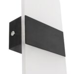 GLOBOSTAR® RARE 61337 Μοντέρνο Φωτιστικό Τοίχου - Απλίκα LED 5W 600lm 180° AC 220-240V IP20 Ρυθμιζόμενο Λευκό CCT με On/Off 2700K/4500K/6000K - Lumileds SMD Chip - Μαύρο Ματ - Μ10 x Π5 x Υ27.5cm - 3 Χρόνια Εγγύηση - Image 5