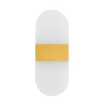 GLOBOSTAR® RARE 61338 Μοντέρνο Φωτιστικό Τοίχου - Απλίκα LED 5W 600lm 180° AC 220-240V IP20 Ρυθμιζόμενο Λευκό CCT με On/Off 2700K/4500K/6000K - Lumileds SMD Chip - Χρυσό Βούρτσας - Μ10 x Π5 x Υ27.5cm - 3 Χρόνια Εγγύηση - Image 3