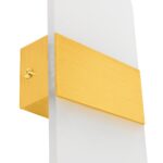 GLOBOSTAR® RARE 61338 Μοντέρνο Φωτιστικό Τοίχου - Απλίκα LED 5W 600lm 180° AC 220-240V IP20 Ρυθμιζόμενο Λευκό CCT με On/Off 2700K/4500K/6000K - Lumileds SMD Chip - Χρυσό Βούρτσας - Μ10 x Π5 x Υ27.5cm - 3 Χρόνια Εγγύηση - Image 5