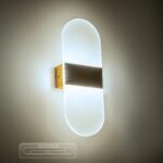 GLOBOSTAR® RARE 61338 Μοντέρνο Φωτιστικό Τοίχου - Απλίκα LED 5W 600lm 180° AC 220-240V IP20 Ρυθμιζόμενο Λευκό CCT με On/Off 2700K/4500K/6000K - Lumileds SMD Chip - Χρυσό Βούρτσας - Μ10 x Π5 x Υ27.5cm - 3 Χρόνια Εγγύηση - Image 10