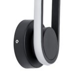 GLOBOSTAR® DALLAS 61345 Μοντέρνο Φωτιστικό Τοίχου - Απλίκα LED 12W 1440lm 360° AC 220-240V IP20 Ρυθμιζόμενο Λευκό CCT με On/Off 2700K/4500K/6000K - Lumileds SMD Chip - Μαύρο Ματ - Μ12 x Π6.5 x Υ32cm - 3 Χρόνια Εγγύηση - Image 6