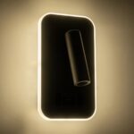 GLOBOSTAR® LADY-O 61365 Μοντέρνο Φωτιστικό Τοίχου - Απλίκα Ξενοδοχείου Reading Light με Φορτιστή USB 3A LED 10W 1000lm 36° & 360° AC 220-240V IP20 Φυσικό Λευκό 4500K - Bridgelux COB Chip & TÜV SÜD Driver - Γκρι Ματ - Μ10.5 x Π10 x Υ18.5cm - 3 Χρόνια Εγγύηση - Image 8